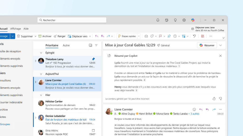 Gestion des emails